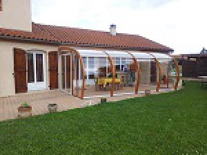 veranda en lamellÃ© collÃ©