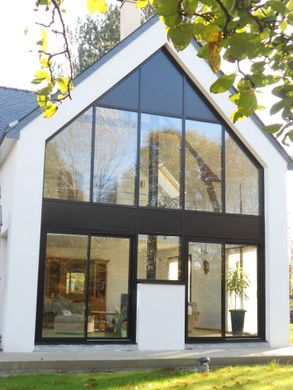 veranda en pignon de maison