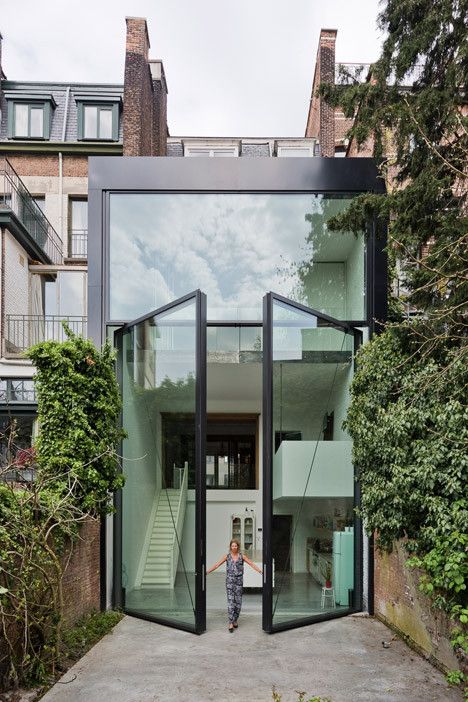 veranda cube verre
