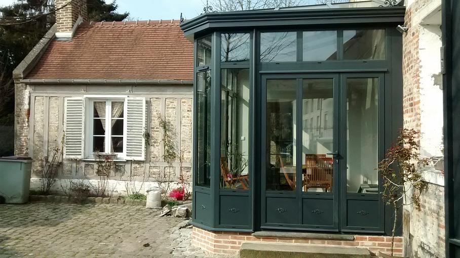 veranda avec escalier interieur