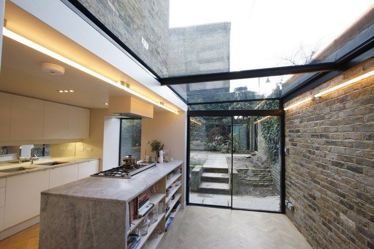 veranda cube verre