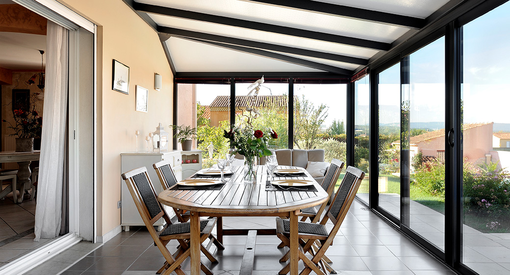 amenagement veranda salle a manger