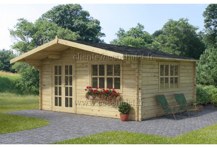 veranda chalet jardin