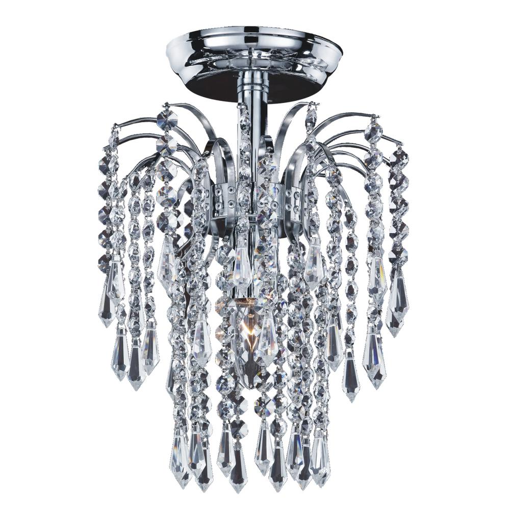 veranda 3 light ceiling silver pearl incandescent semi-flush mount