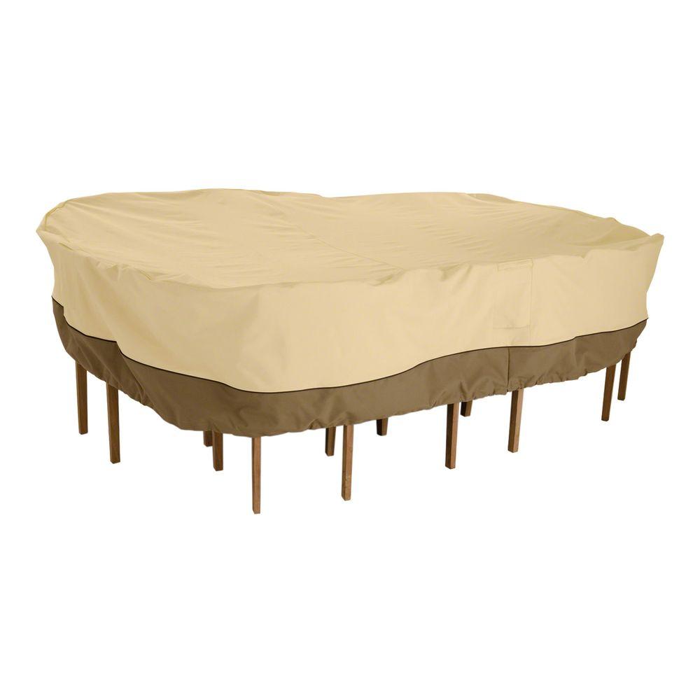 veranda x-large rectangular patio table and chair set cover