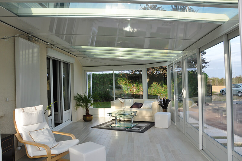 clim reversible dans une veranda