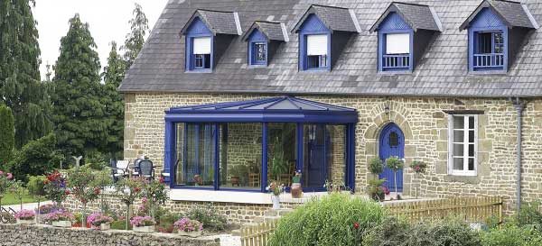 veranda alu bleu