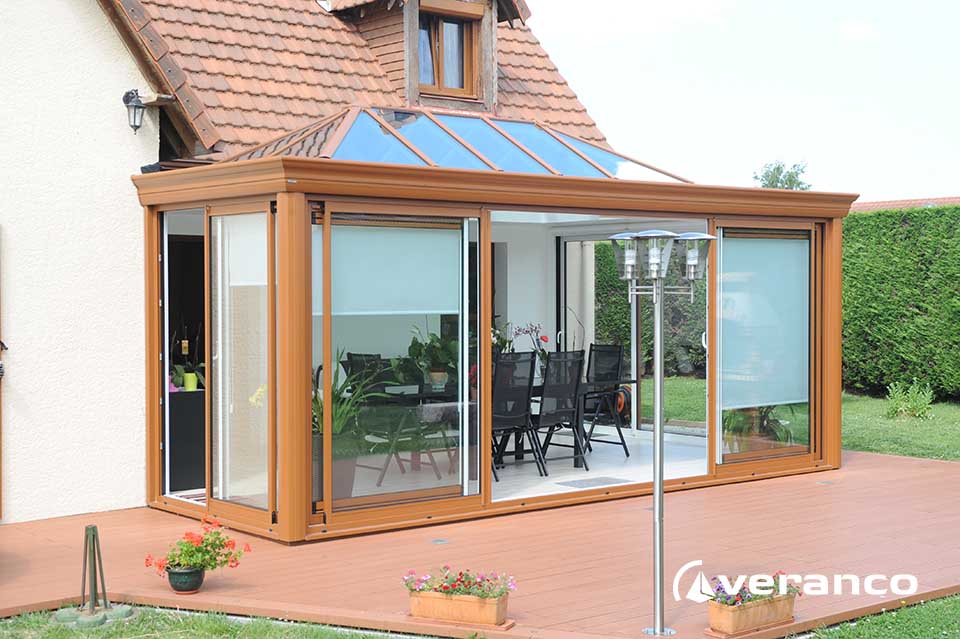 veranda bois couleur