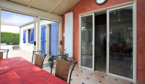 veranda porte coulissante
