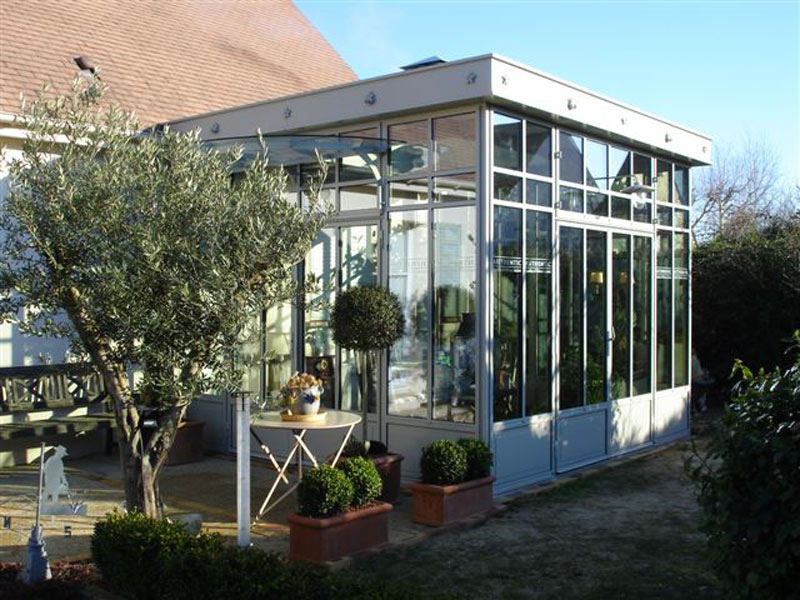 vÃ©randa et jardin d'hiver en acier fineline