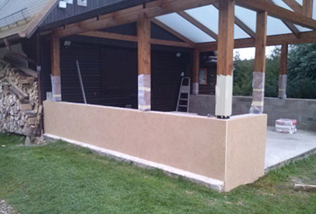veranda ossature beton