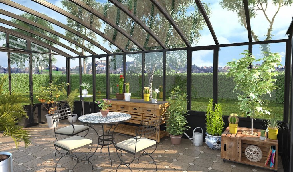 jardin d'hiver ou veranda