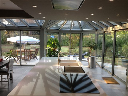 veranda amenagee en cuisine