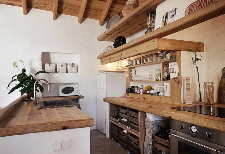 veranda bois et briquettes