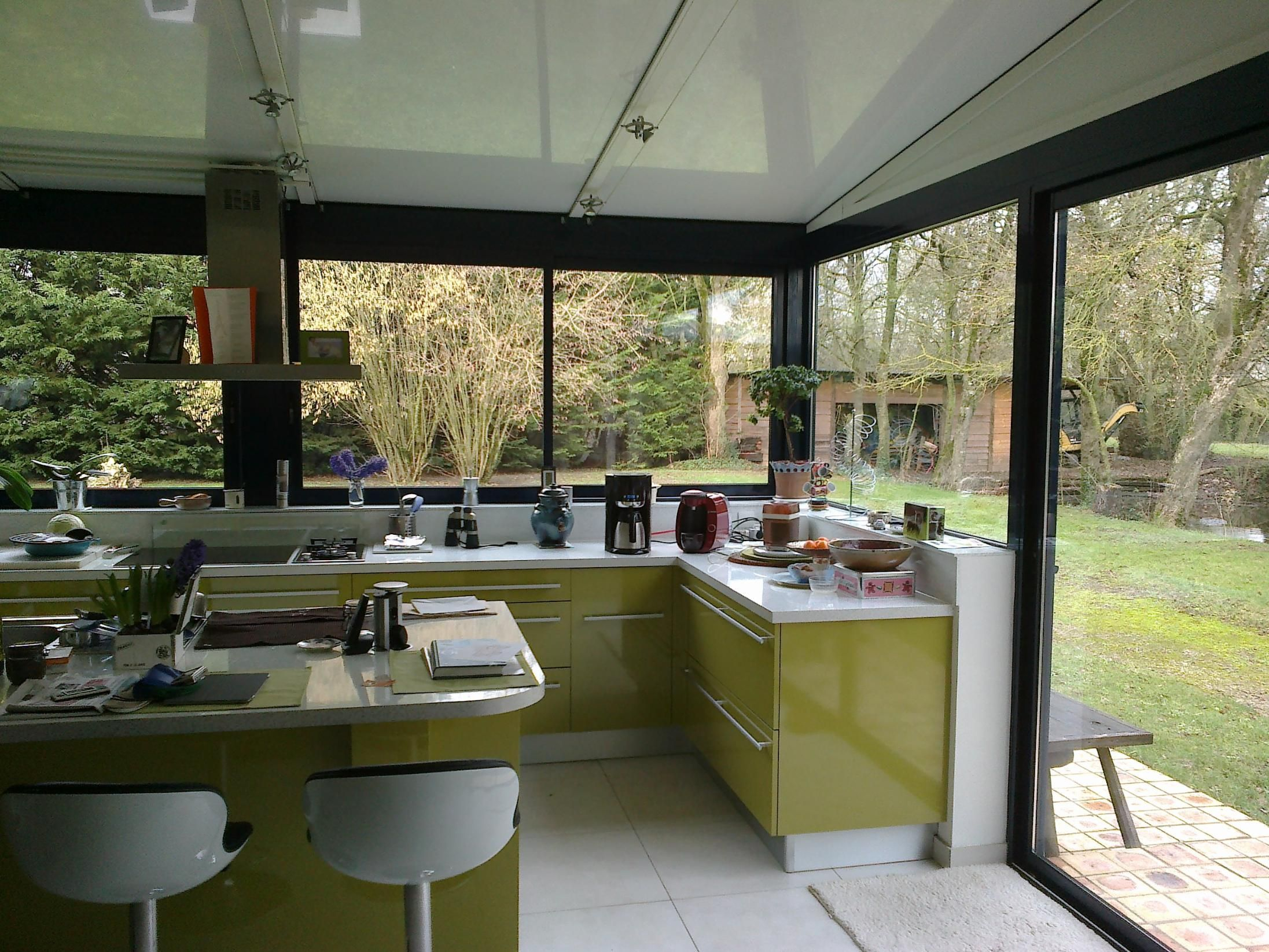 cuisine dans veranda photo