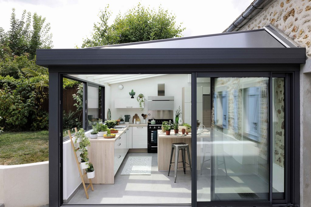 veranda sur cuisine