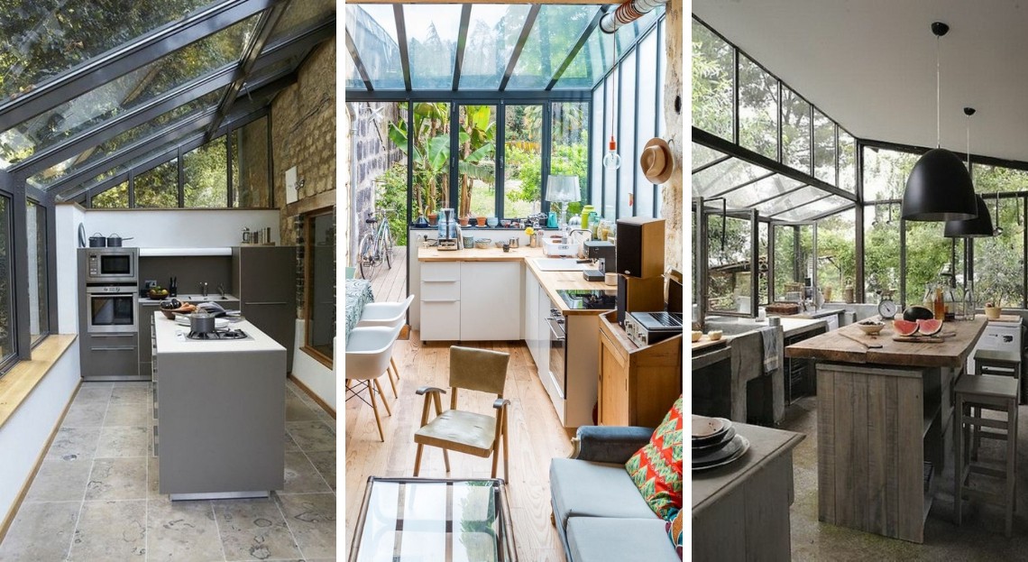 amenagement veranda cuisine