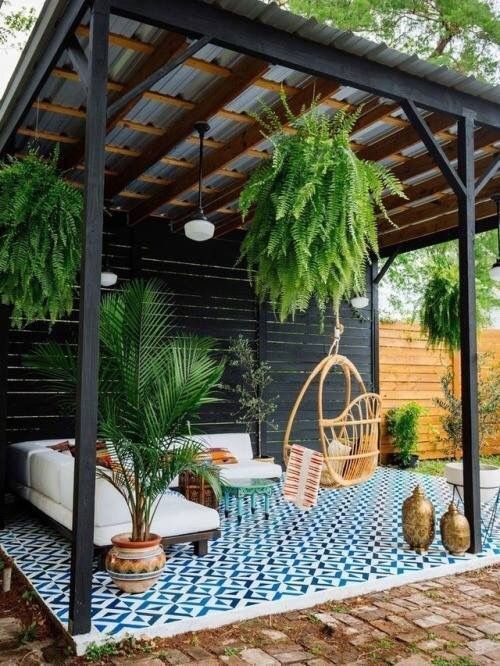 veranda patio jardin