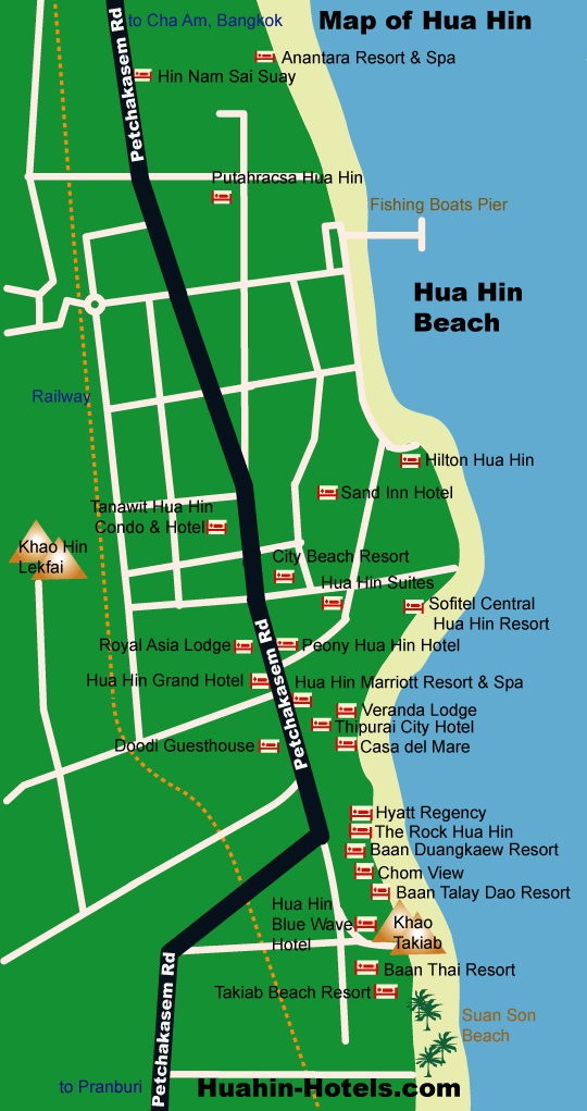 veranda hua hin map