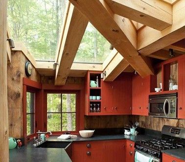 veranda bois rouge