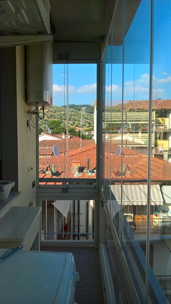 veranda balcone vetro