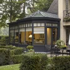 veranda bois et brique