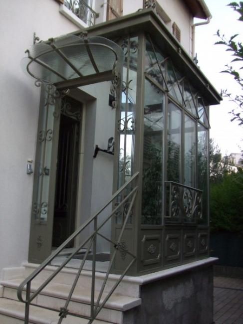 porte de veranda en fer
