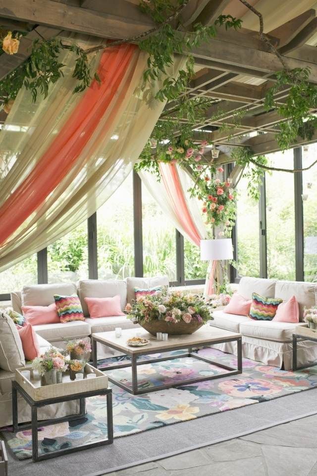 veranda avec jardin