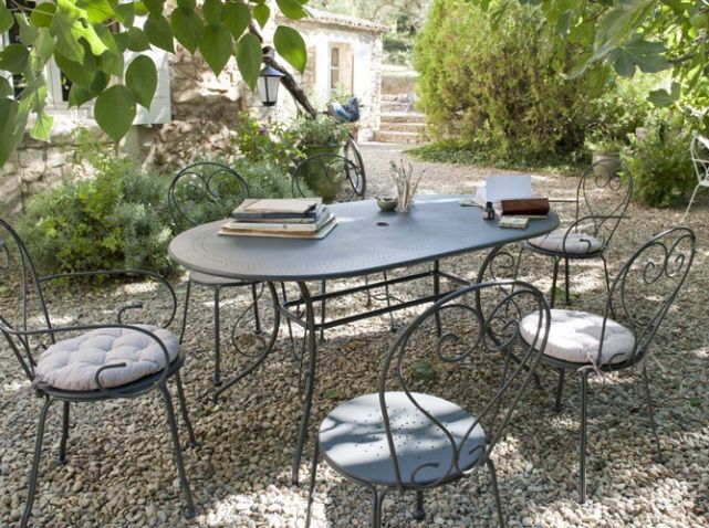 mobilier de veranda en fer forge