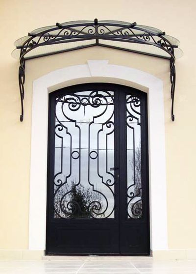 porte de veranda en fer