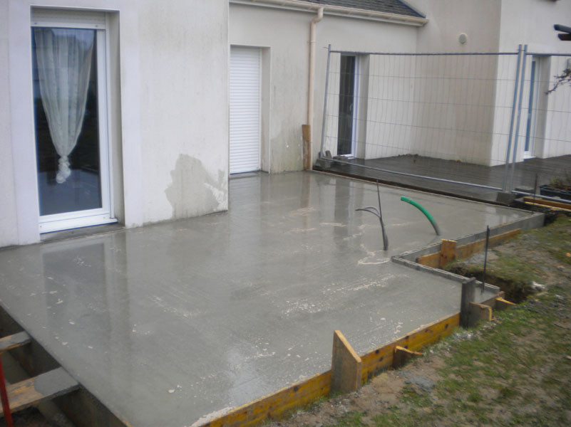 veranda bois beton