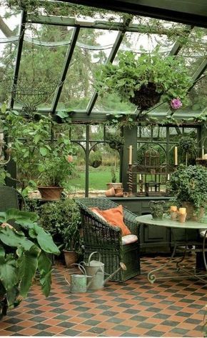 veranda dans le jardin