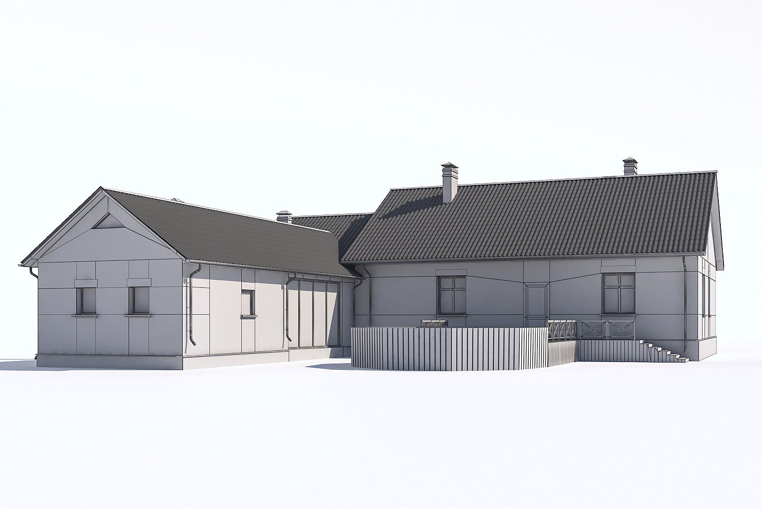 veranda avec garage