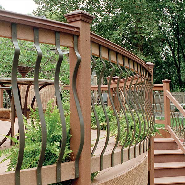 veranda stair rail kit - baroque balusters