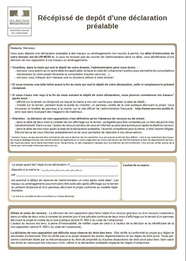 veranda declaration mairie