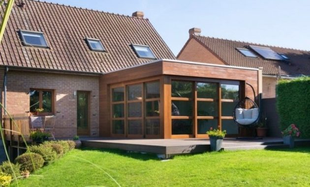 veranda en bois plan