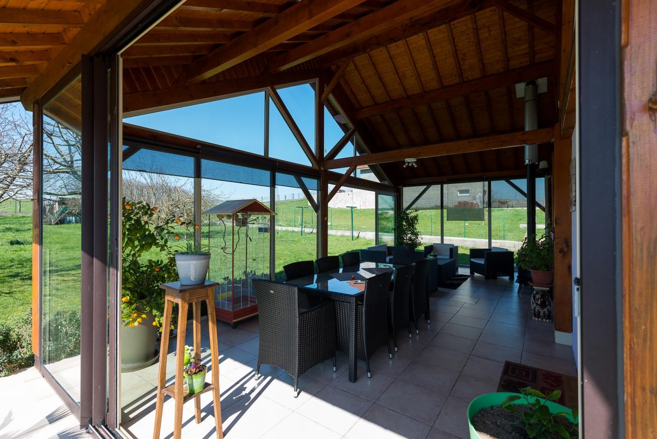 veranda bois isere