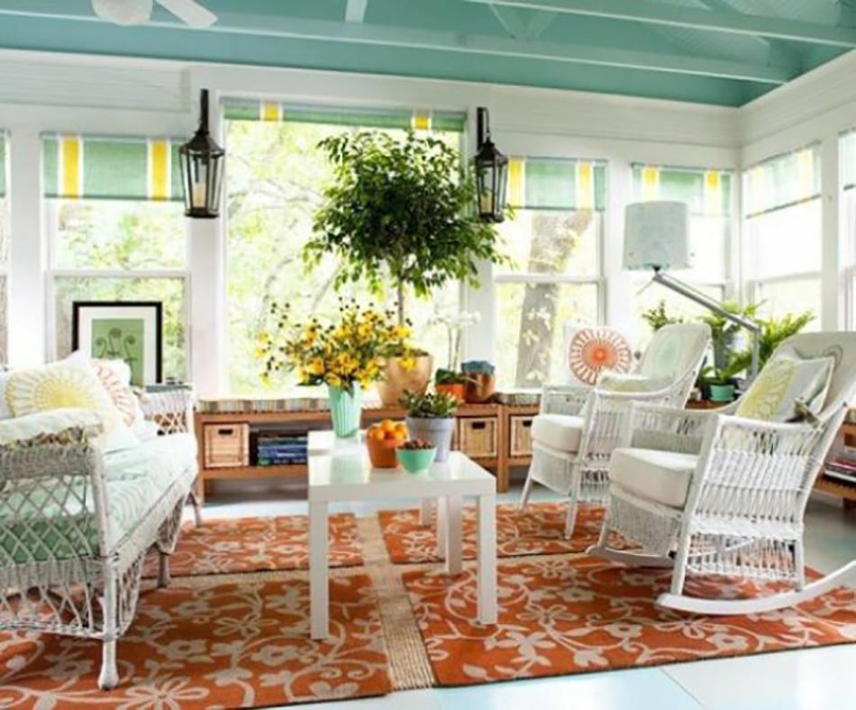 veranda maison campagne