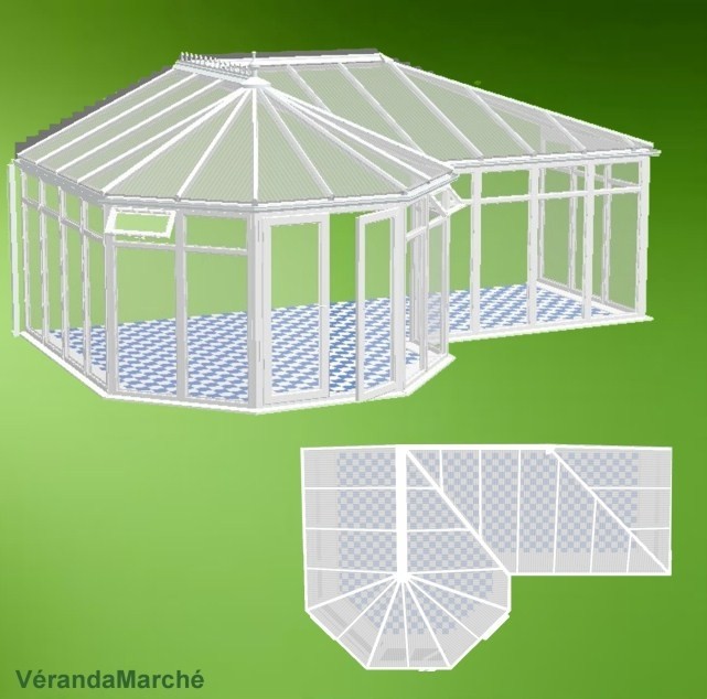 veranda sur mesure en kit