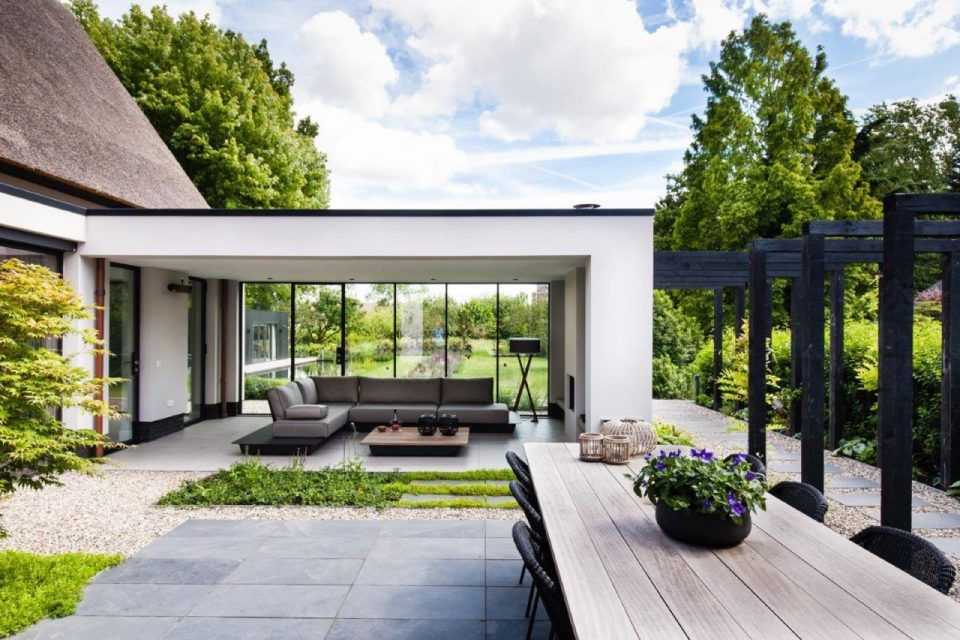 luxe veranda tuin