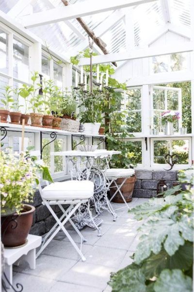 veranda dans jardin
