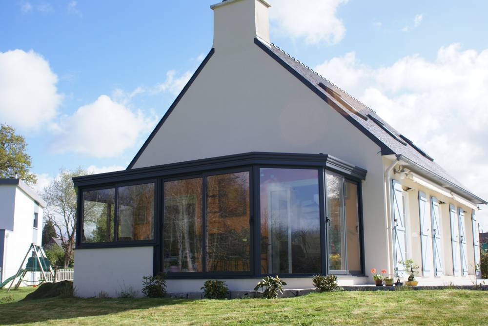 veranda en pignon de maison