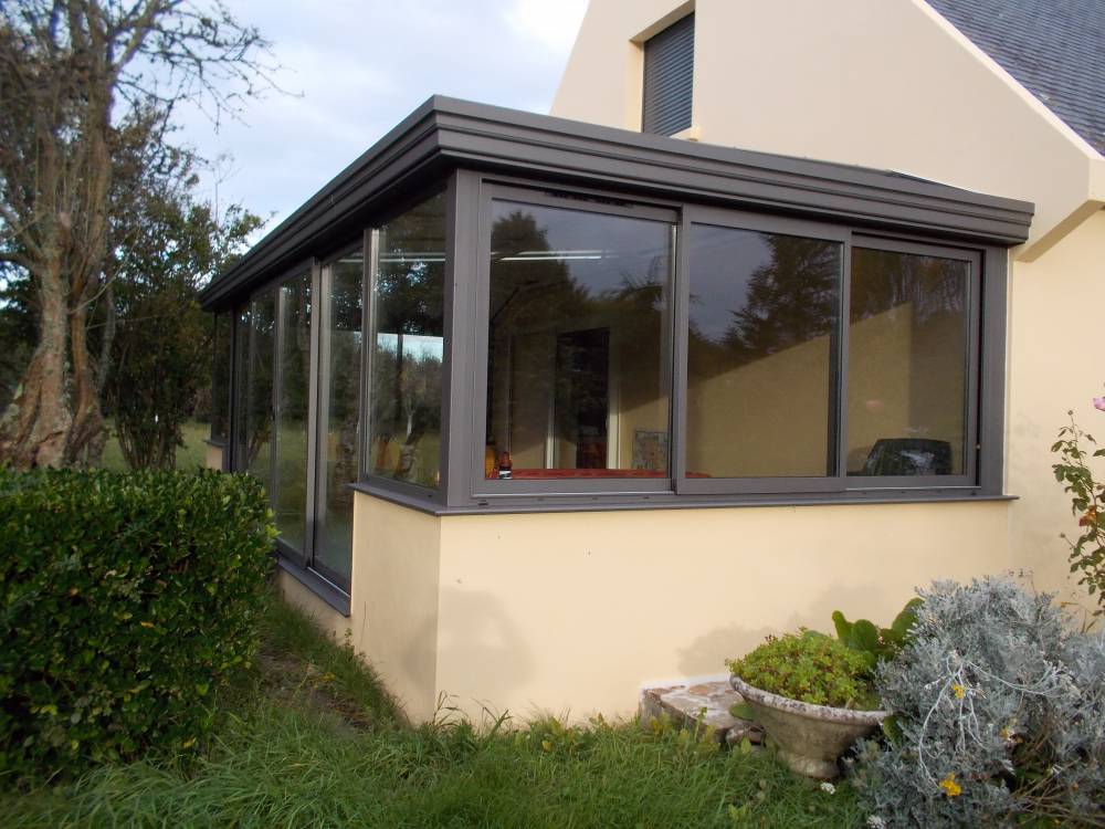 veranda avec petit muret