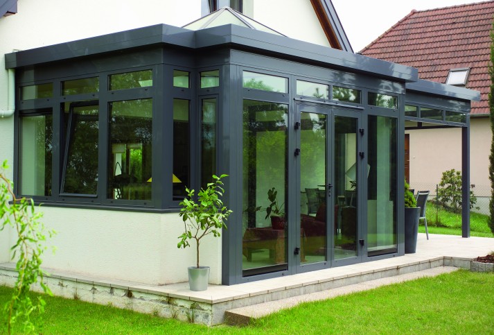 veranda contemporaine toit plat prix