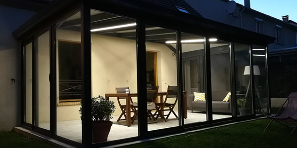 eclairage veranda pas cher
