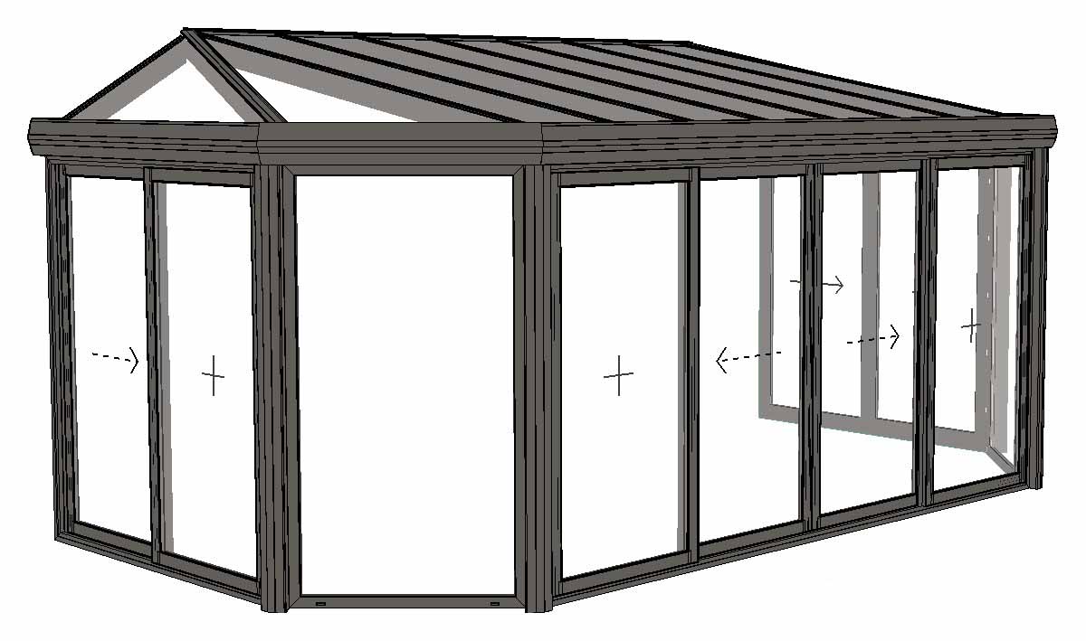 veranda en arrondie