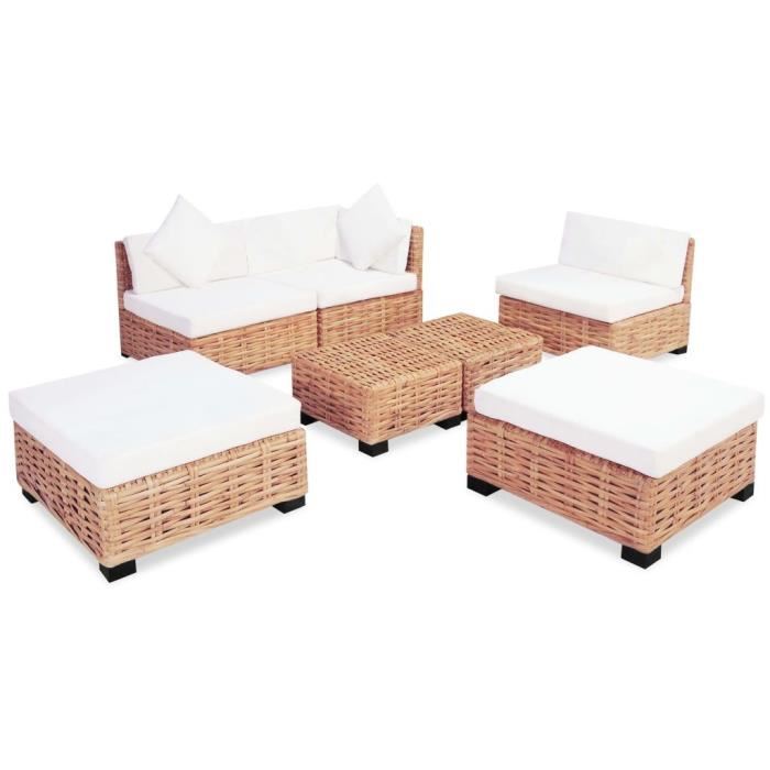 salon rotin pour veranda pas cher