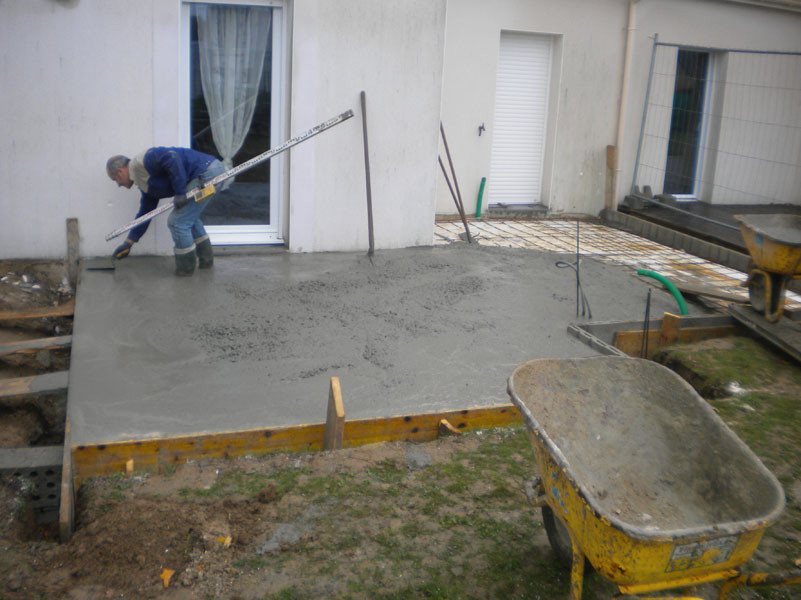 veranda bois beton