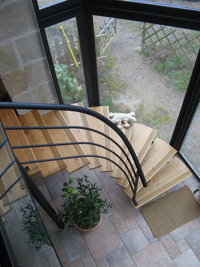 veranda avec escalier interieur