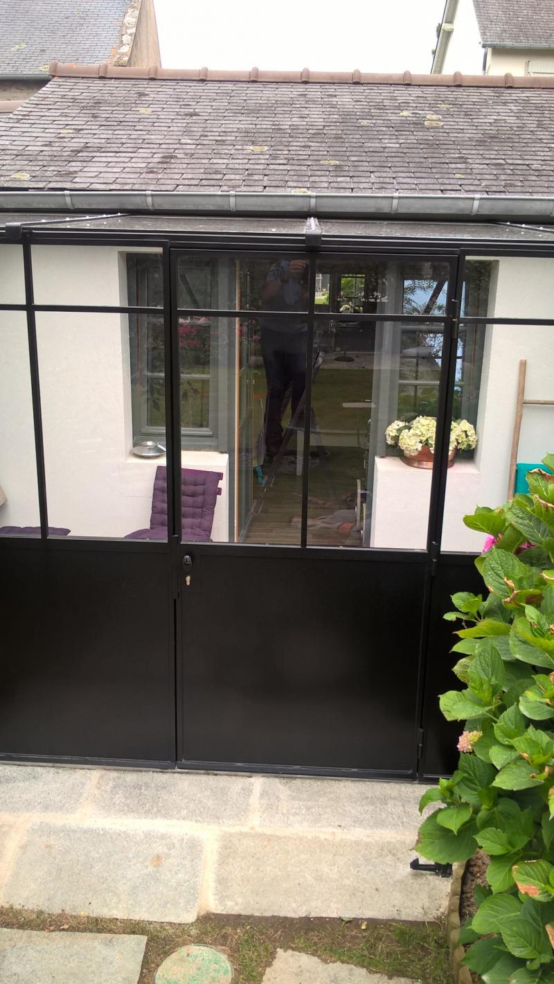 veranda acier bretagne